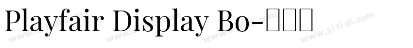 Playfair Display Bo字体转换